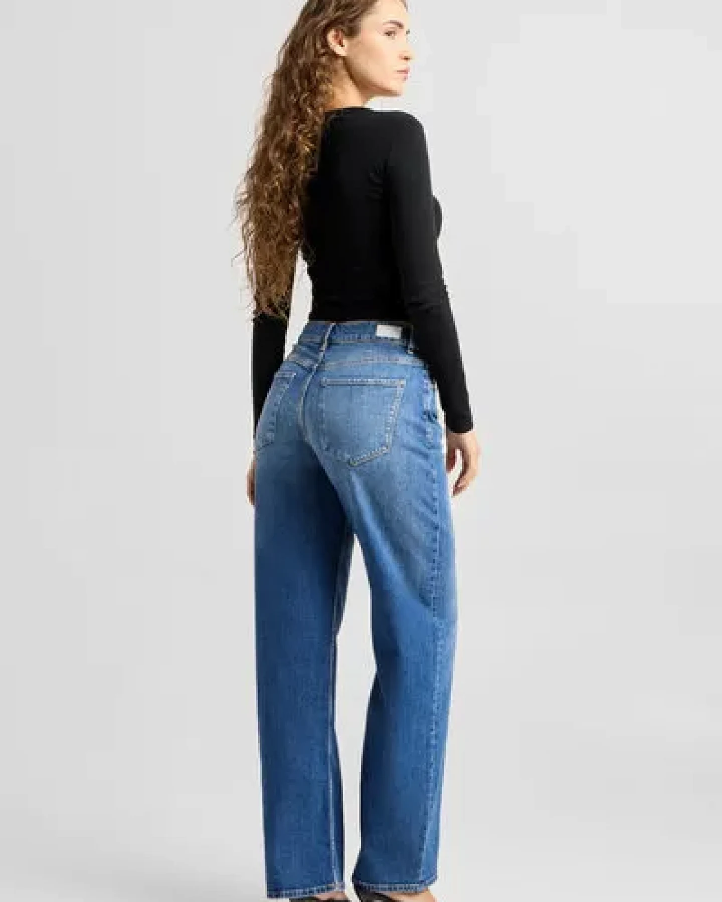 Damen Jeans ASH Barrel Leg Minimal Stretch DAWN Bio-Baumwolle – Ansicht 3