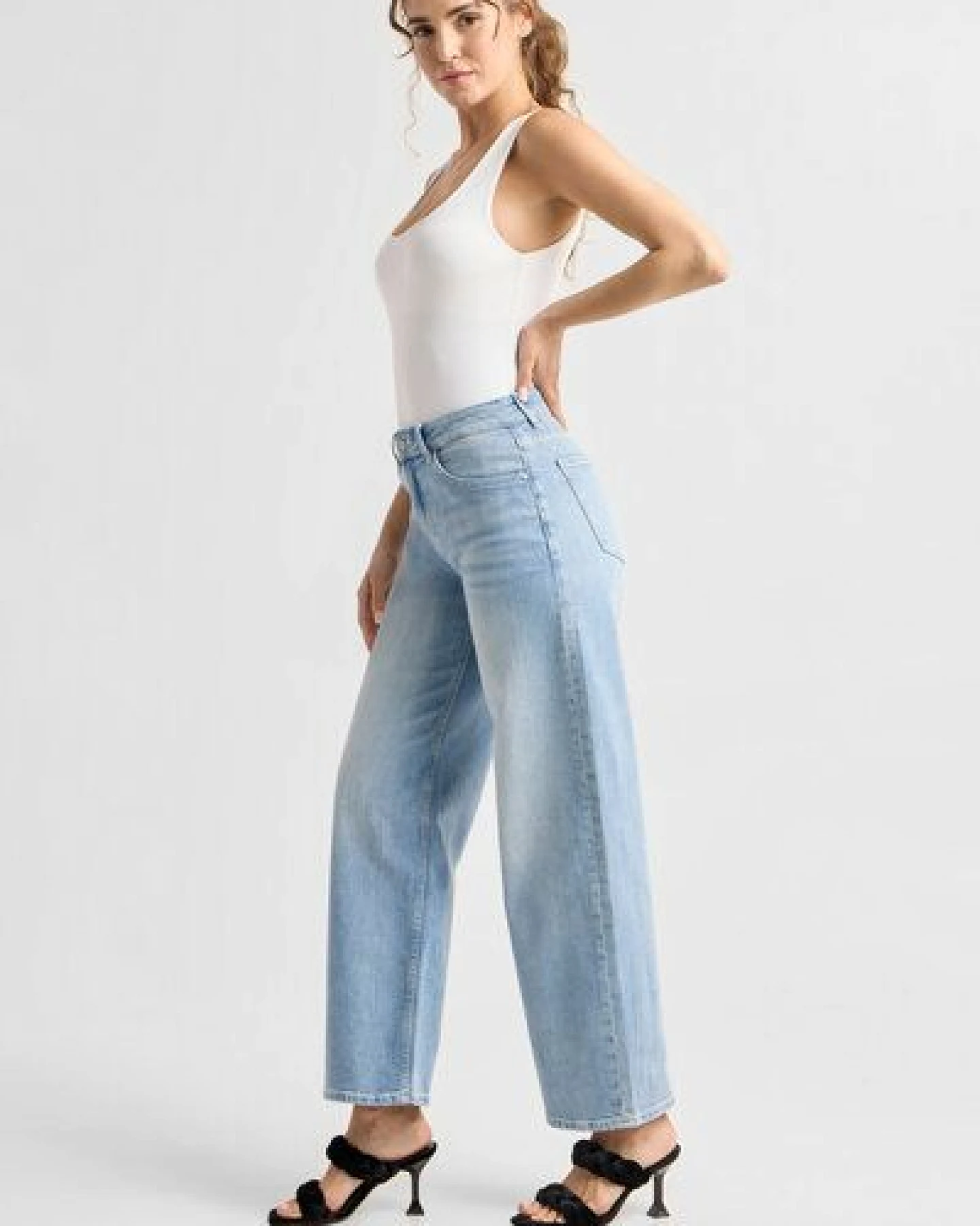 Damen Jeans ASH Barrel Leg Minimal Stretch DAWN Bio-Baumwolle – Ansicht 3