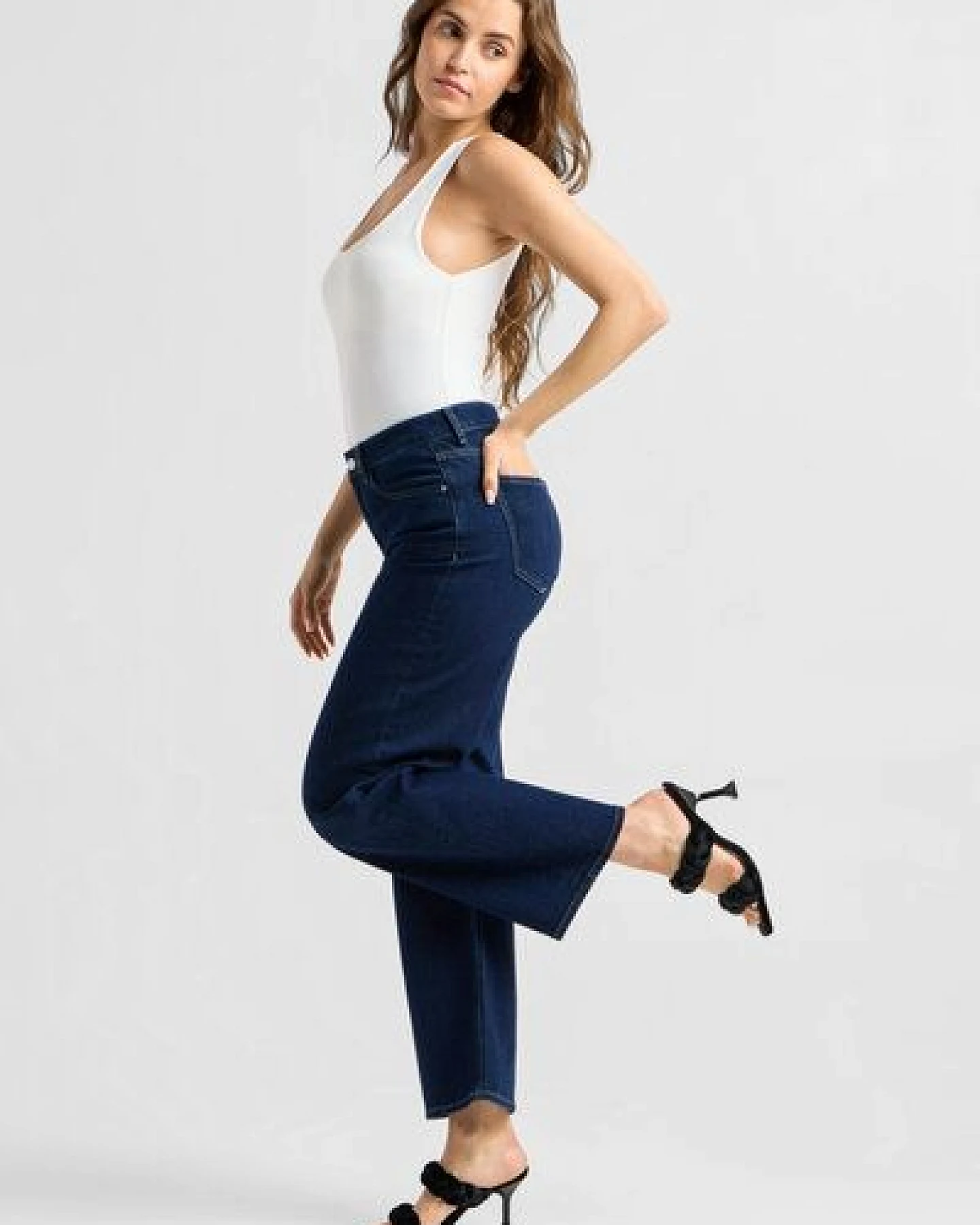 Damen Jeans ASH Barrel Leg Minimal Stretch DAWN Bio-Baumwolle – Ansicht 3