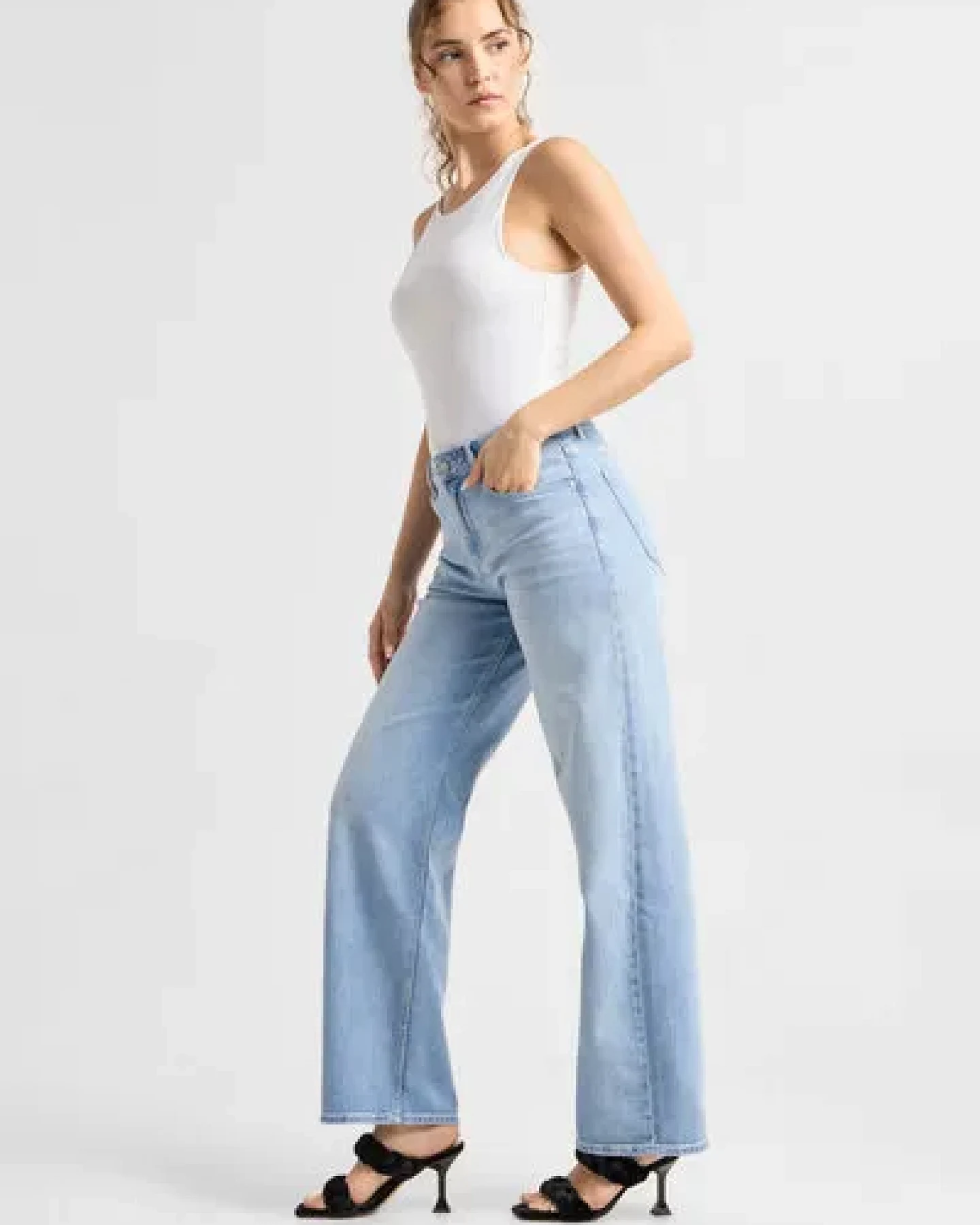 Damen Jeans ASH Barrel Leg Minimal Stretch DAWN Bio-Baumwolle – Ansicht 2