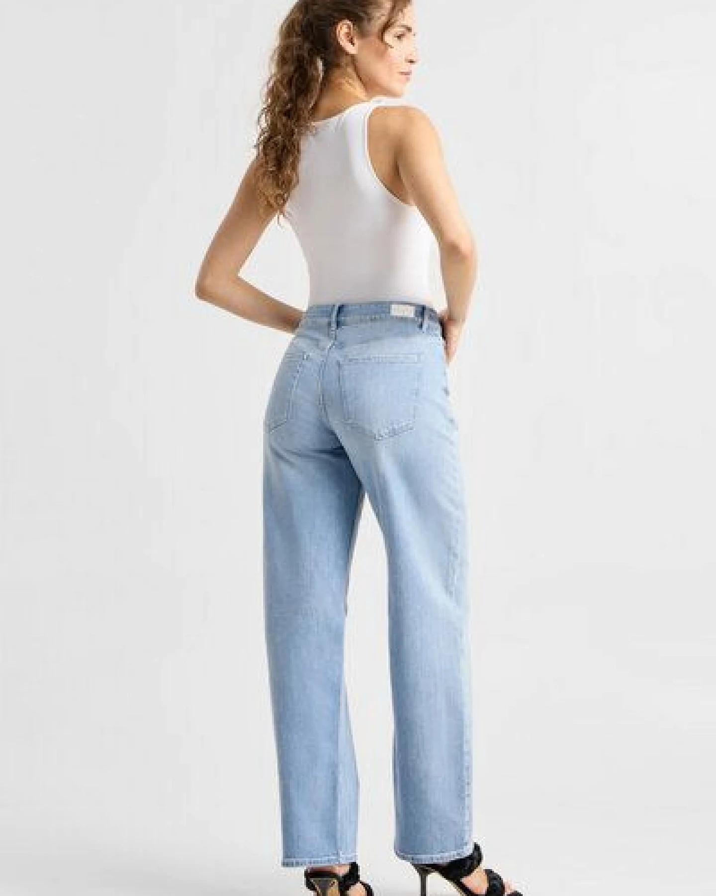 Damen Jeans ASH Barrel Leg Minimal Stretch DAWN Bio-Baumwolle – Ansicht 3
