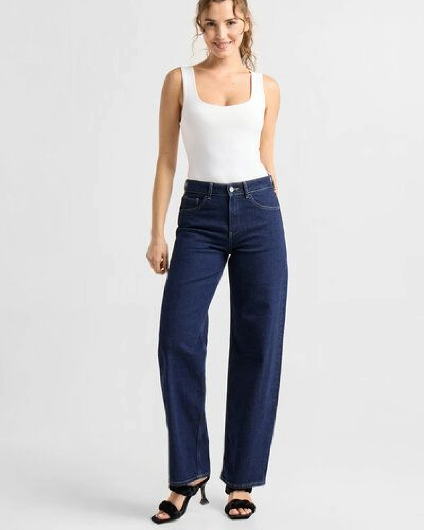 Damen Jeans ASH Barrel Leg Minimal Stretch DAWN Bio-Baumwolle – Ansicht 3