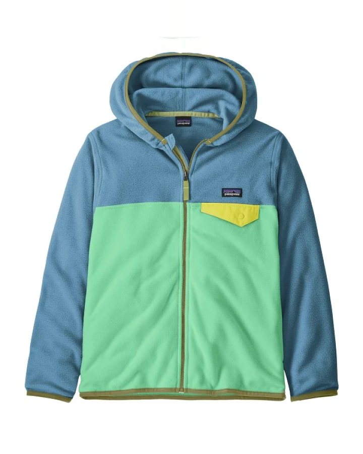 Patagonia - Kid's Micro D Snap-T Jacket - Fleecejacke Gr XXL grün/blau