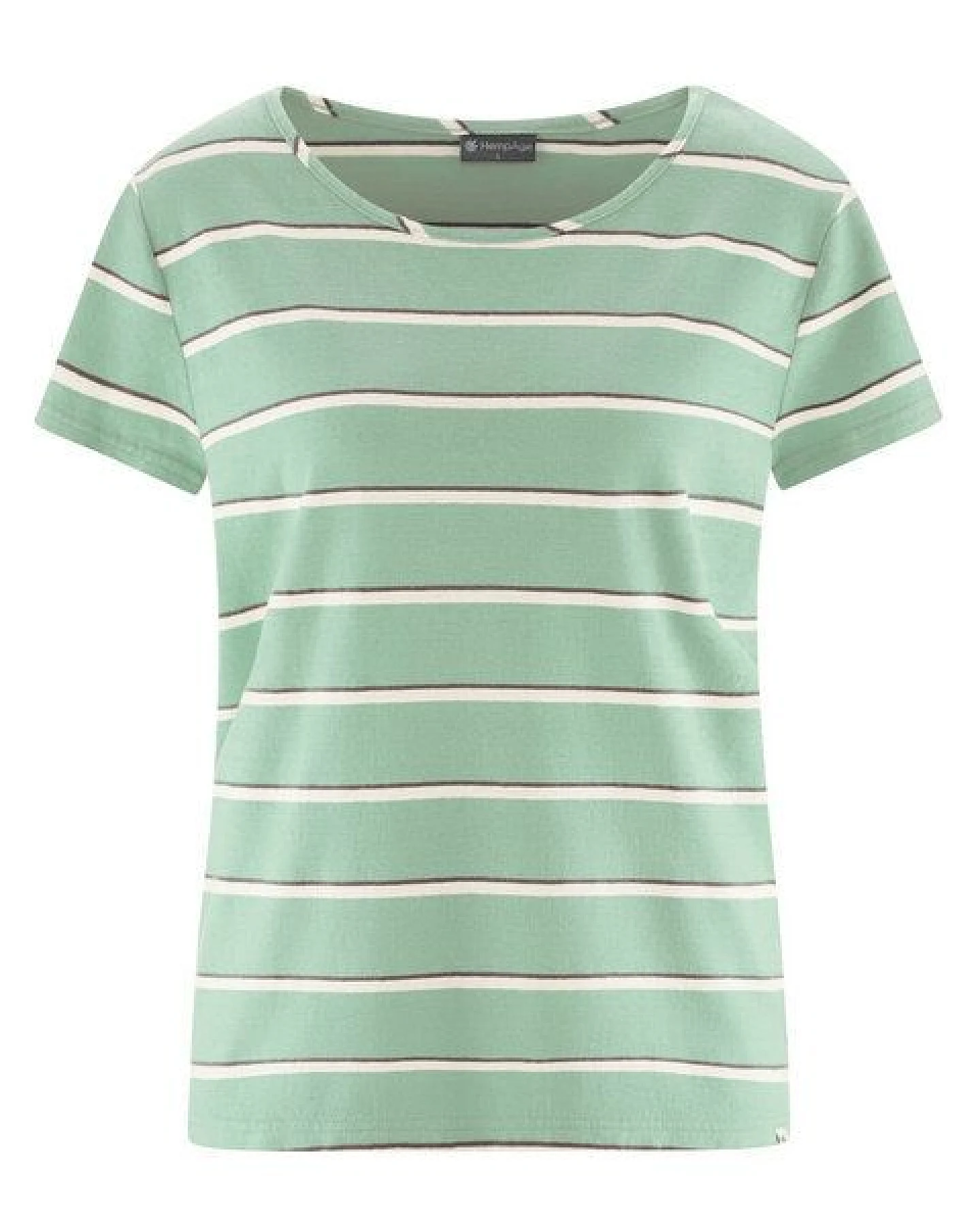HempAge Damen Streifen T-Shirt Hanf/Biobaumwolle – Ansicht 2