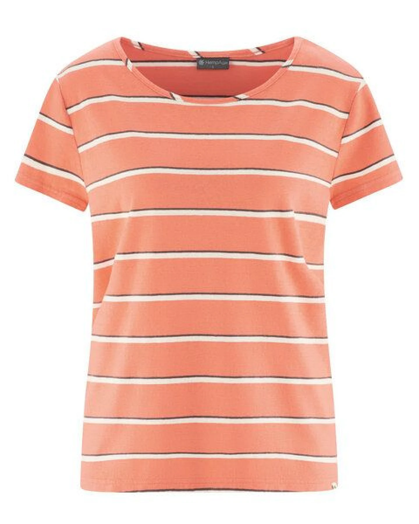 HempAge Damen Streifen T-Shirt Hanf/Biobaumwolle – Ansicht 2
