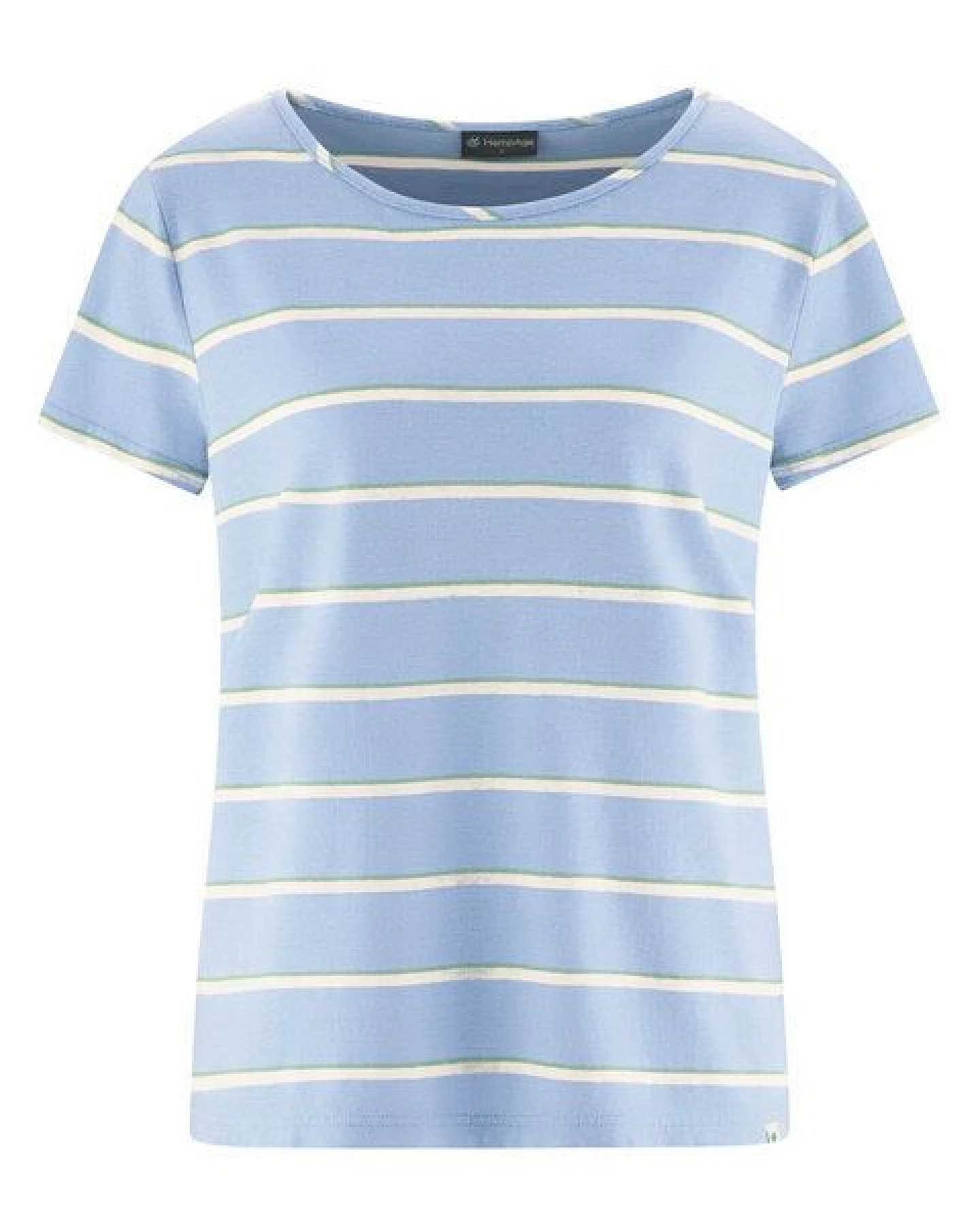 HempAge Damen Streifen T-Shirt Hanf/Biobaumwolle – Ansicht 2