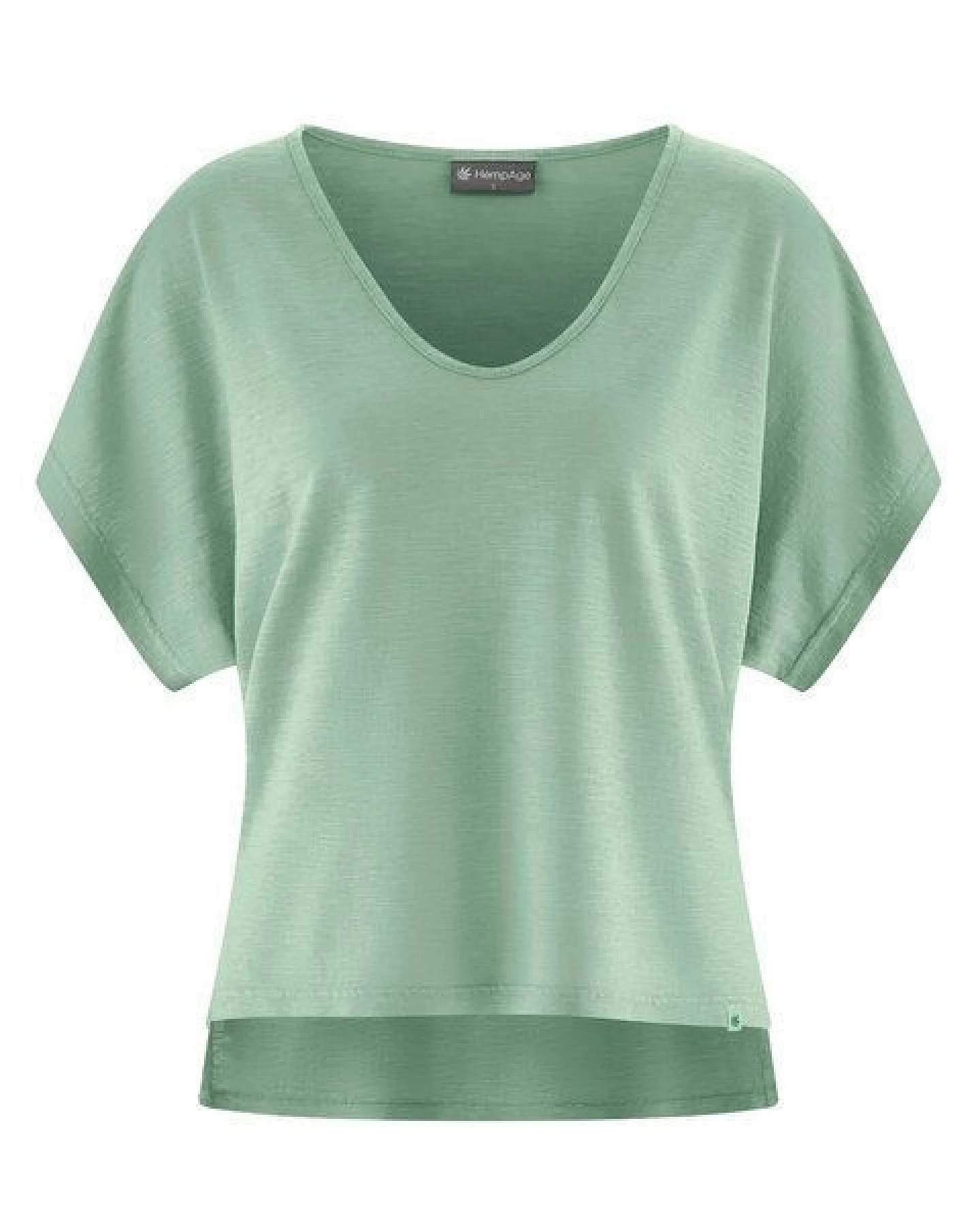 HempAge Damen Slub Jersey T-Shirt Hanf/Biobaumwolle – Ansicht 2