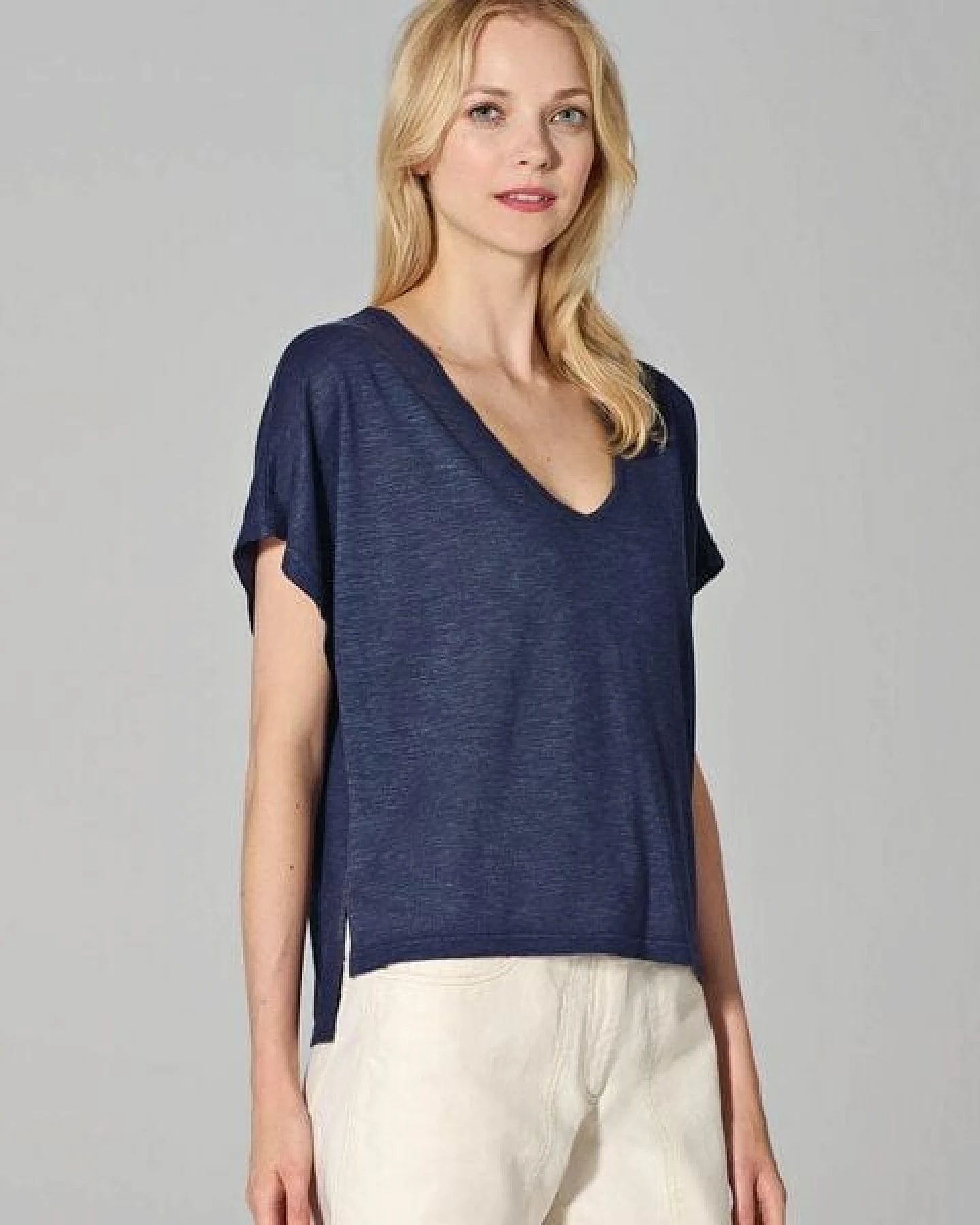 HempAge Damen Slub Jersey T-Shirt Hanf/Biobaumwolle – Ansicht 2