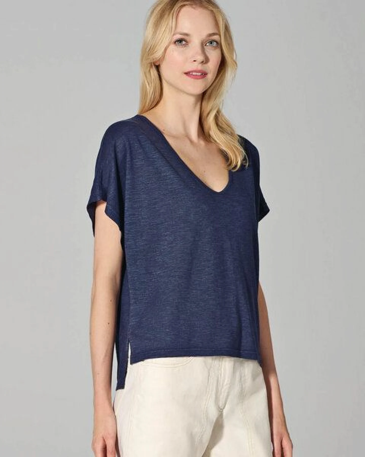 HempAge Damen Slub Jersey T-Shirt Hanf/Biobaumwolle – Ansicht 2