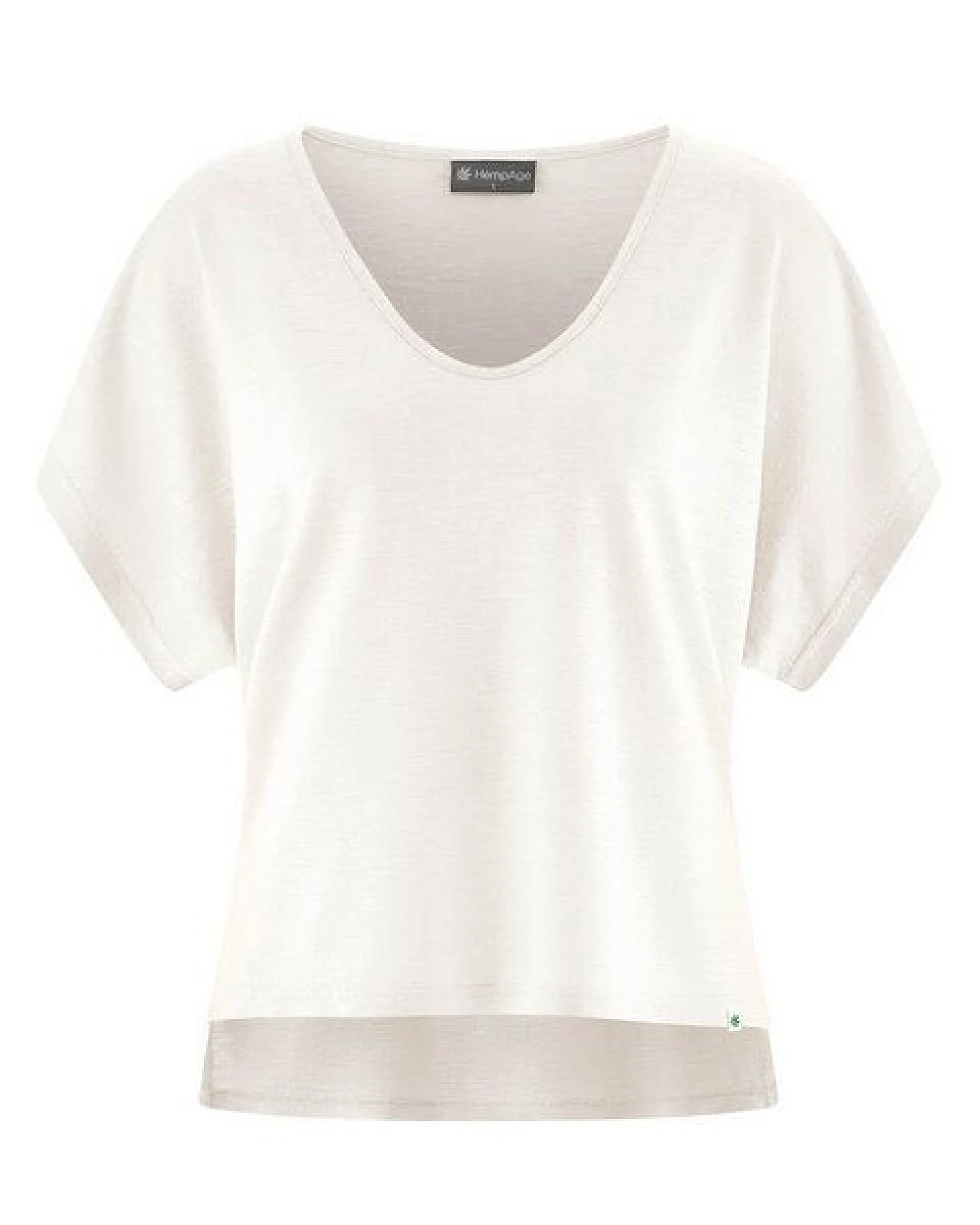 HempAge Damen Slub Jersey T-Shirt Hanf/Biobaumwolle – Ansicht 2