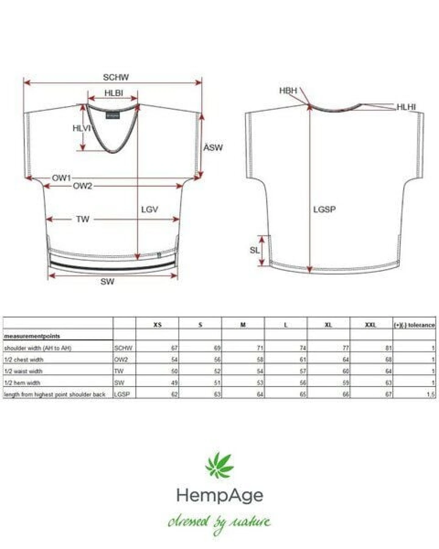 HempAge Damen Slub Jersey T-Shirt Hanf/Biobaumwolle – Ansicht 3