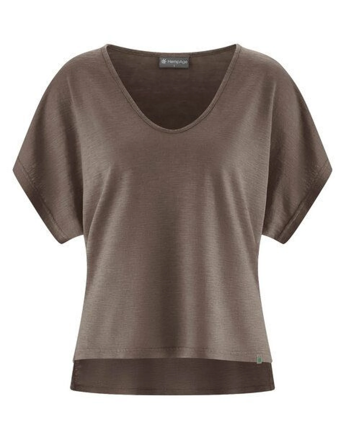 HempAge Damen Slub Jersey T-Shirt Hanf/Biobaumwolle – Ansicht 2