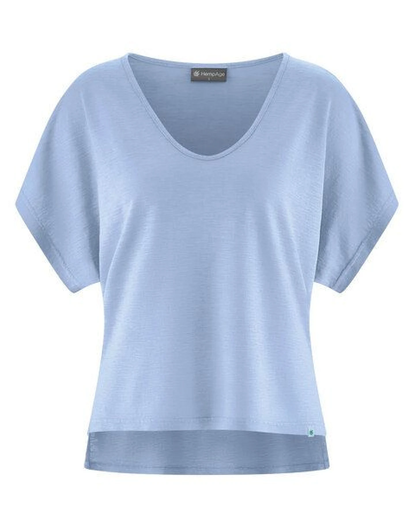 HempAge Damen Slub Jersey T-Shirt Hanf/Biobaumwolle – Ansicht 2