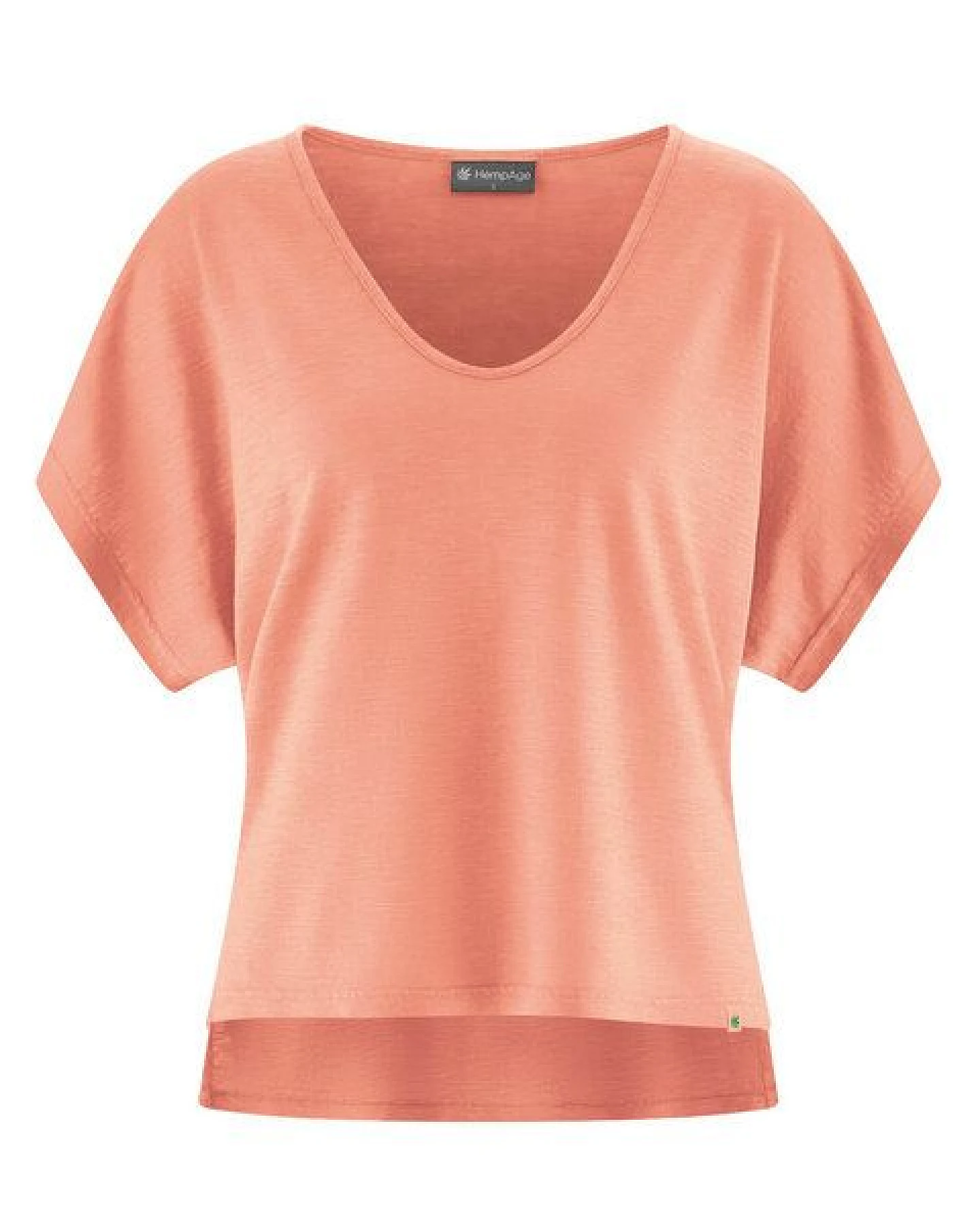 HempAge Damen Slub Jersey T-Shirt Hanf/Biobaumwolle – Ansicht 2