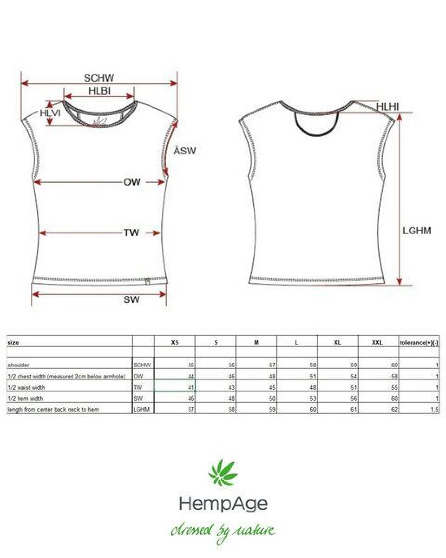 HempAge Damen 100% Hanf T-Shirt – Ansicht 3