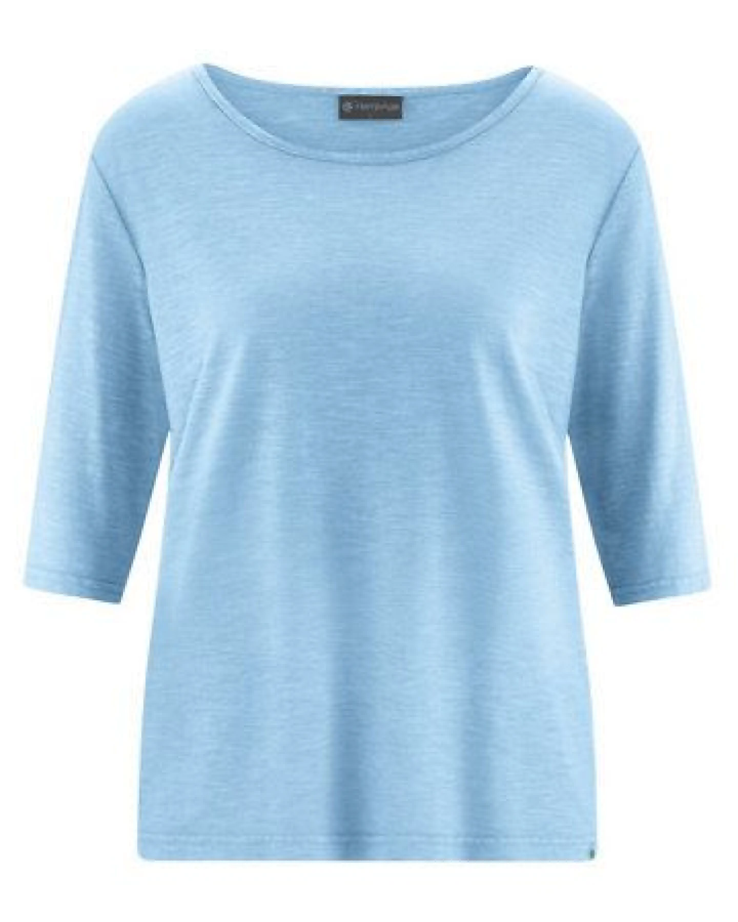 Hempage Damen Halbarm T-Shirt Hanf/Biobaumwolle – Ansicht 2