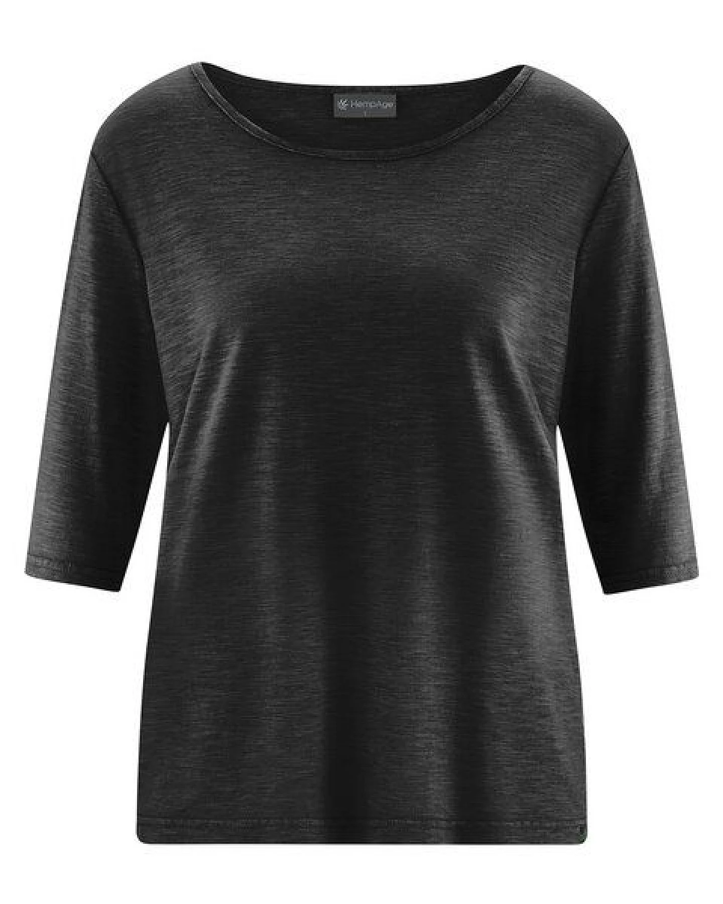 Hempage Damen Halbarm T-Shirt Hanf/Biobaumwolle – Ansicht 2