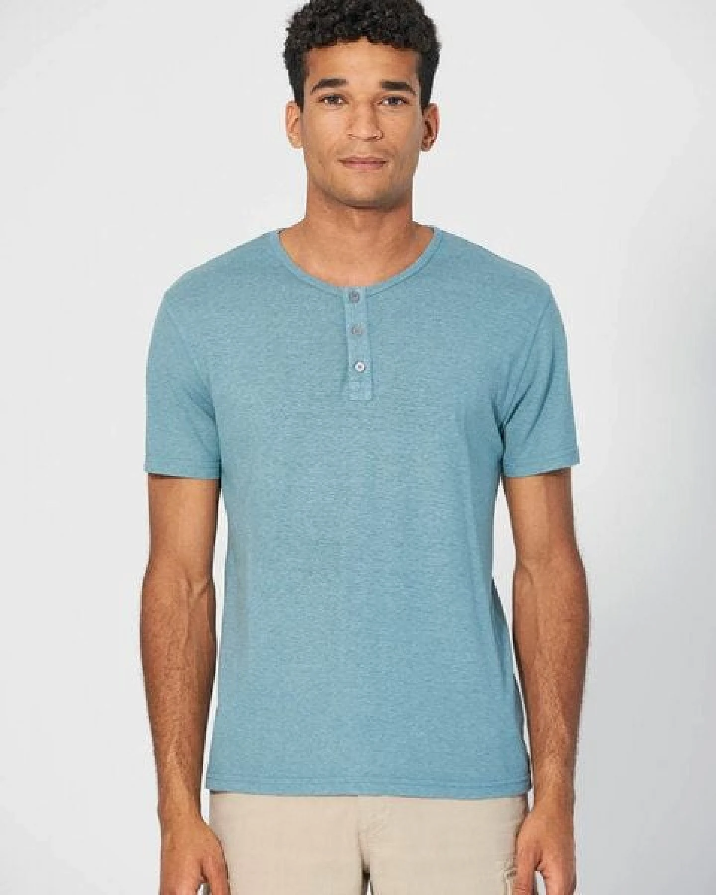 HempAge Herren Henley T-Shirt Hanf/Biobaumwolle – Ansicht 2