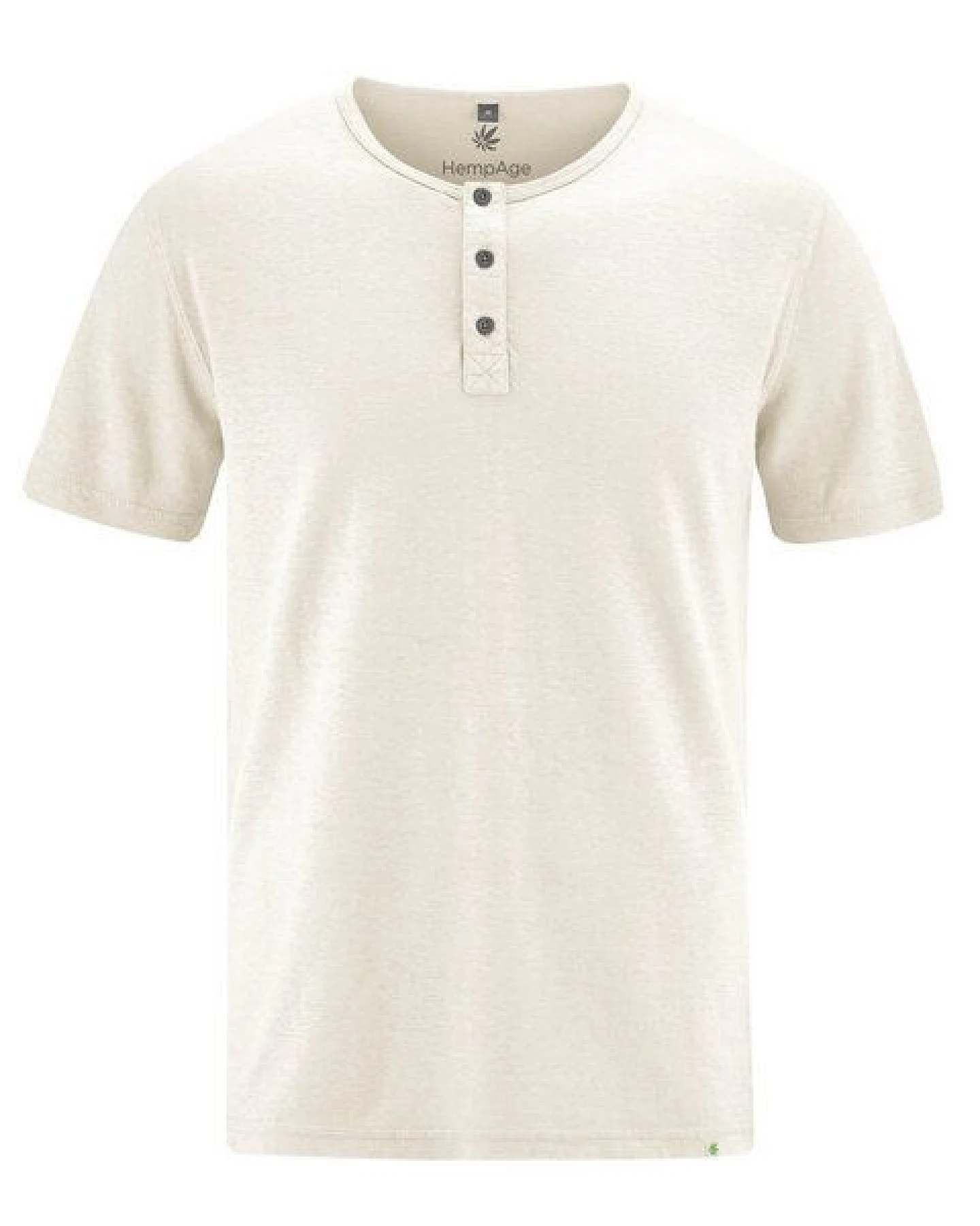 HempAge Herren Henley T-Shirt Hanf/Biobaumwolle – Ansicht 2
