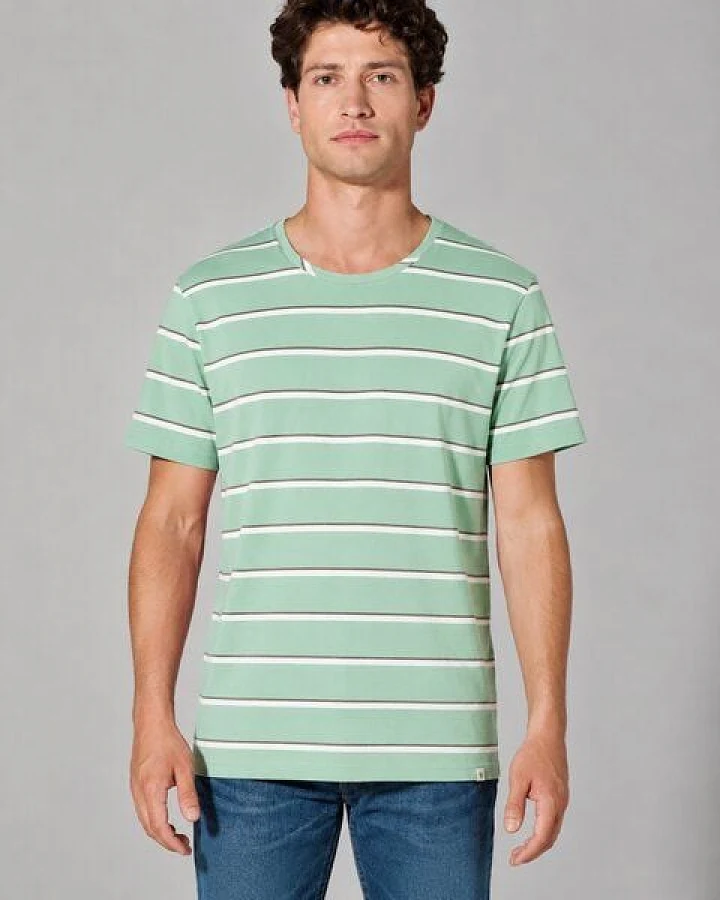 HempAge Herren Streifen T-Shirt Hanf/Biobaumwolle
