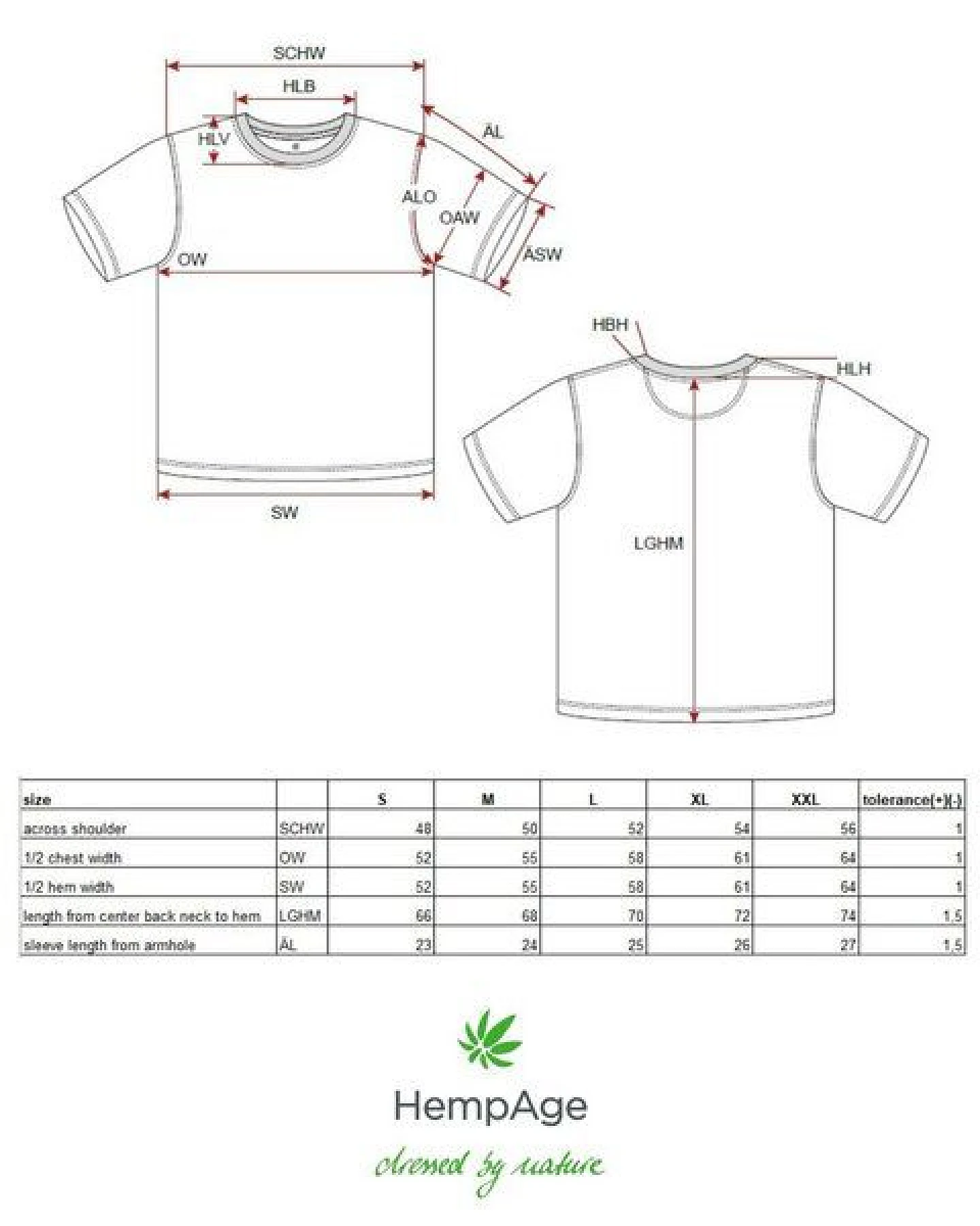 HempAge Herren T-Shirt mit Print Hanf/Biobaumwolle – Ansicht 3