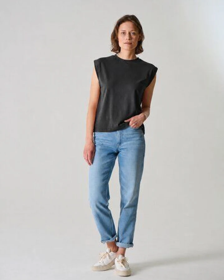 HempAge Damen ärmelloses T-Shirt Hanf/Biobaumwolle