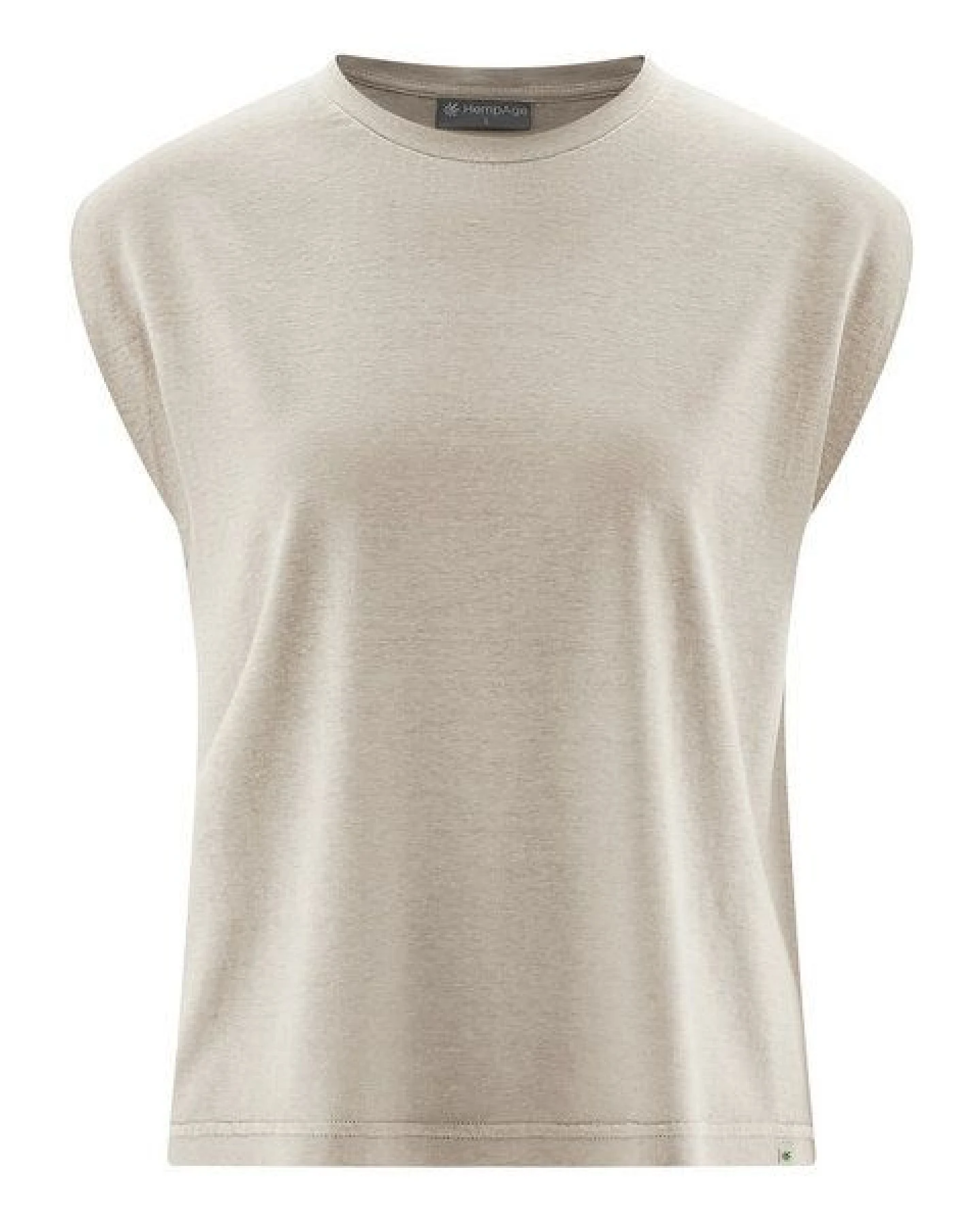HempAge Damen ärmelloses T-Shirt Hanf/Biobaumwolle – Ansicht 2