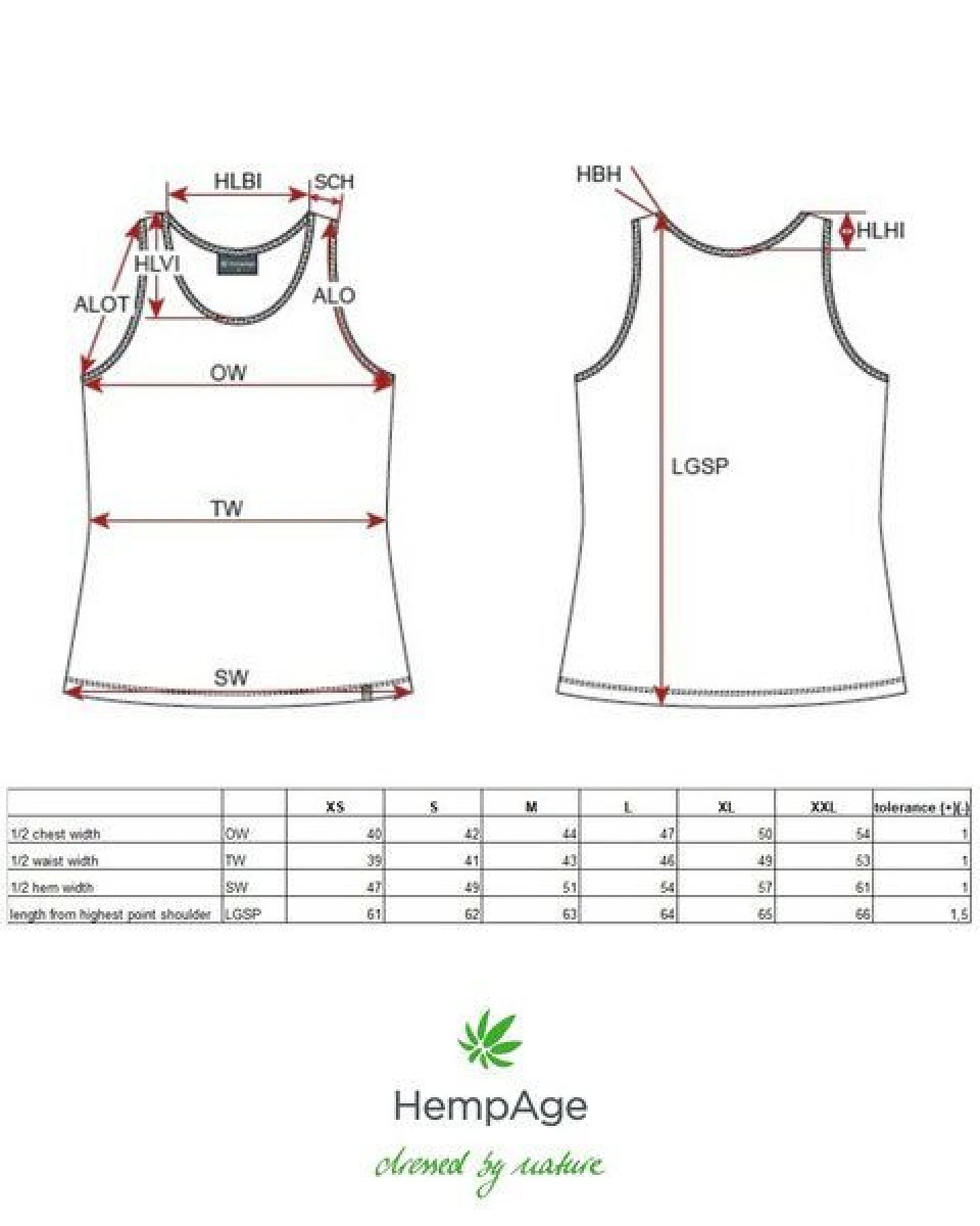 HempAge Damen Streifen Top Hanf/Biobaumwolle – Ansicht 3
