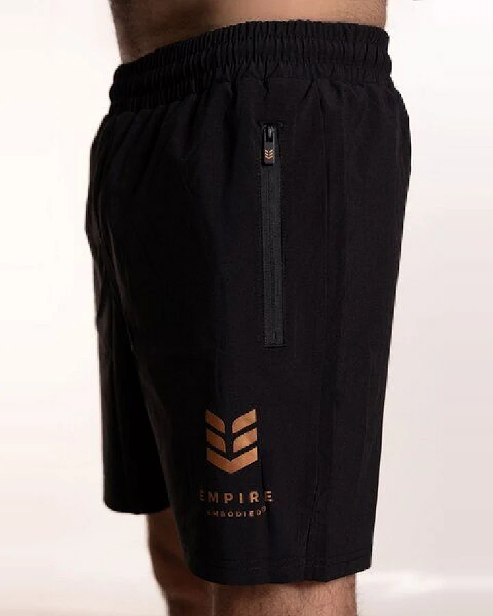 Empire Embodied Sportswear Recyceltes Polyester Herren Multi-Sport Shorts / kurze Trainingshose mit Taschen und Reißverschluss