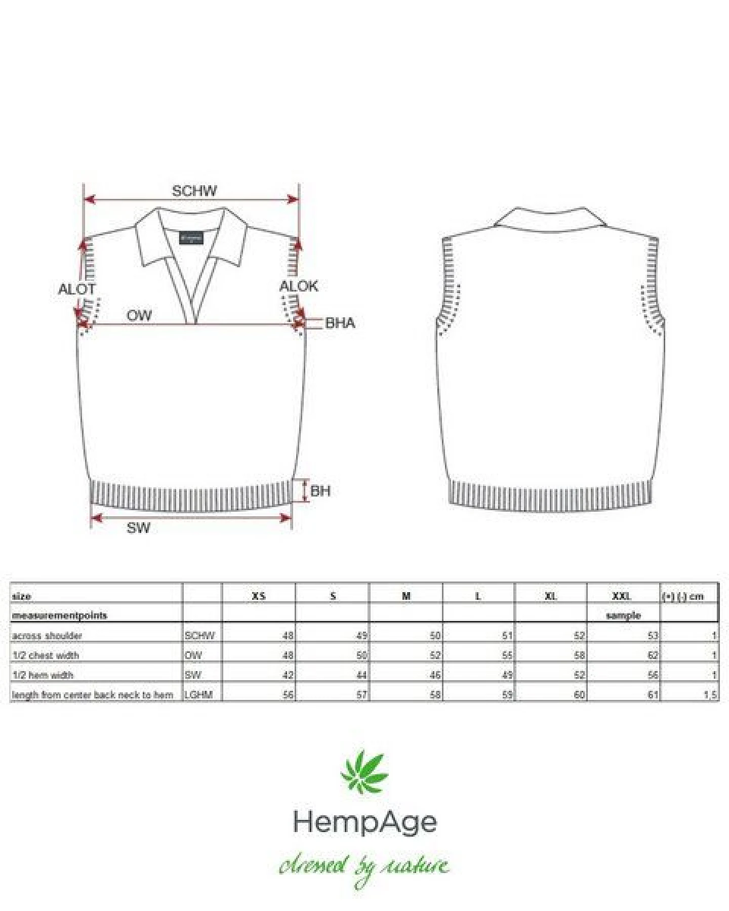 HempAge Damen Slip Over Hanf/Biobaumwolle – Ansicht 3