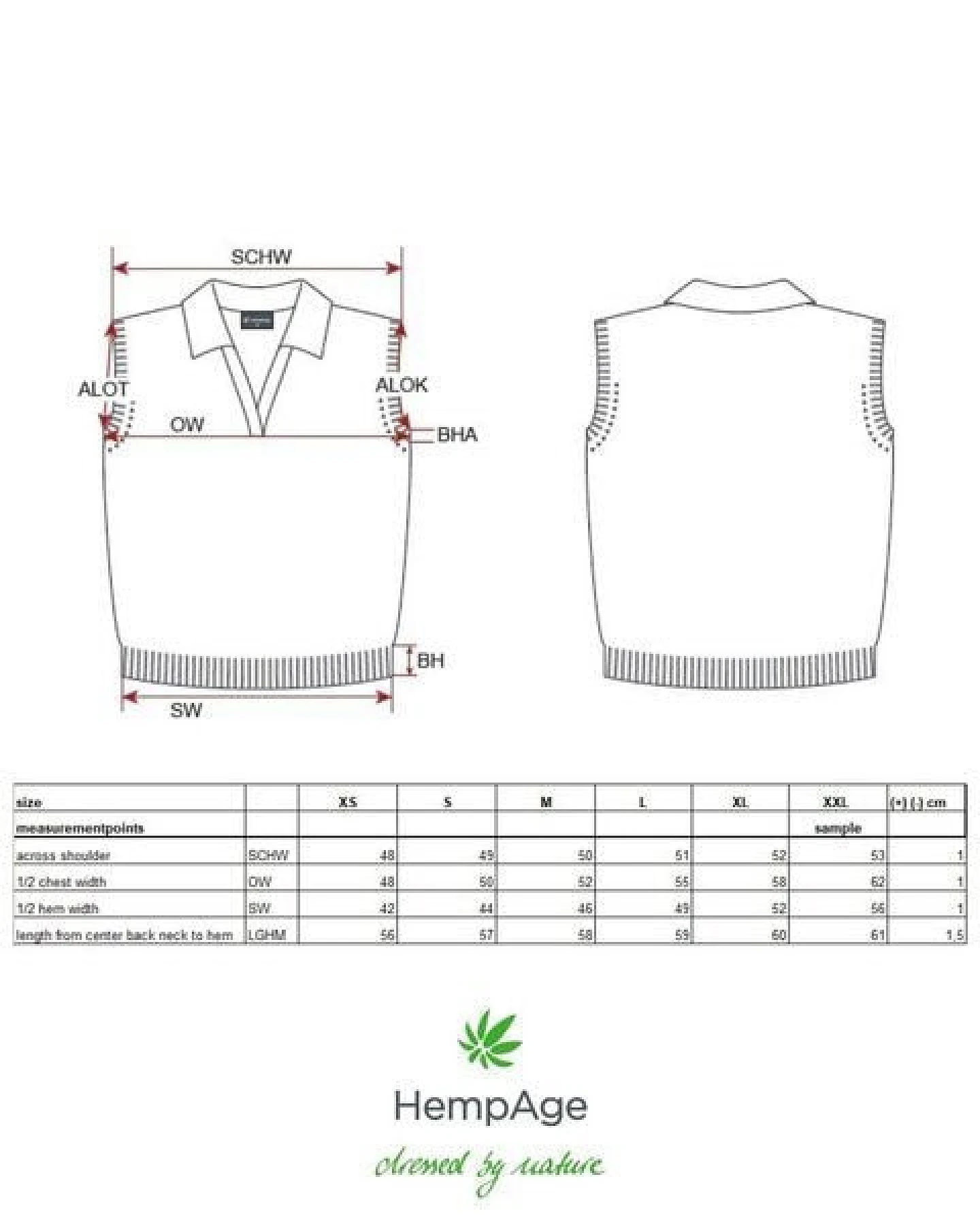 HempAge Damen Slip Over Hanf/Biobaumwolle – Ansicht 3