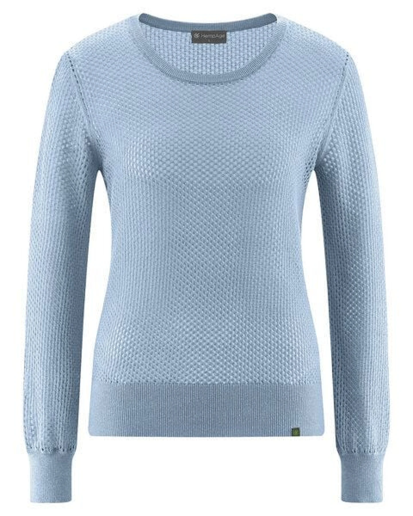 HempAge Damen Lochstrick Pullover Hanf/Biobaumwolle – Ansicht 2