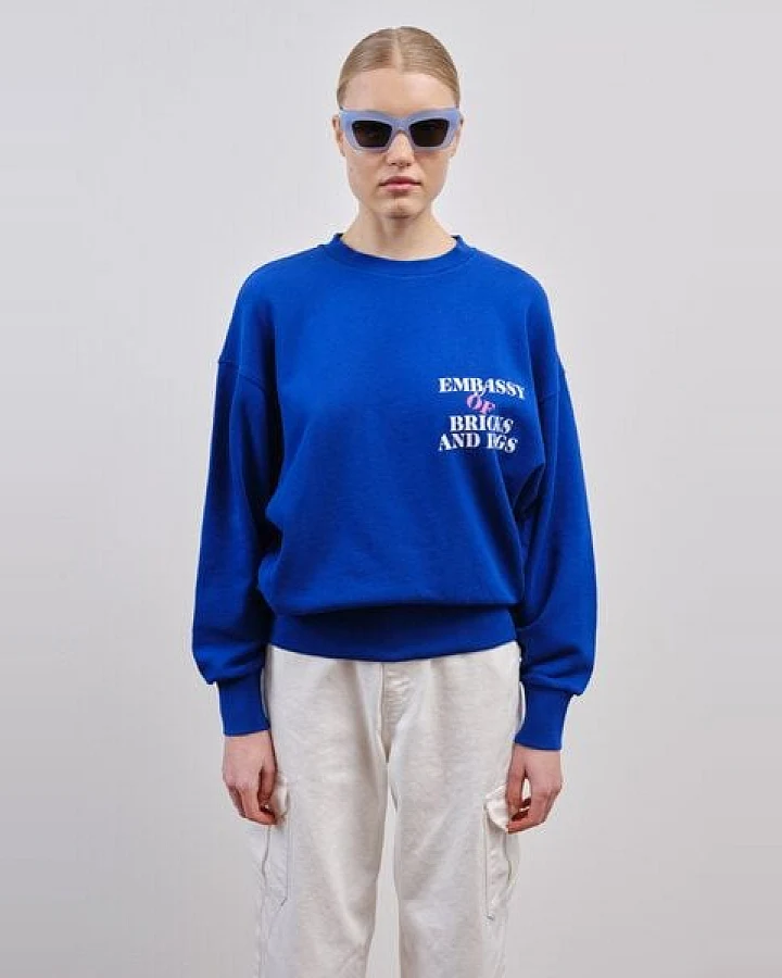Embassy of Bricks and Logs Pullover EMBATWING Crewneck