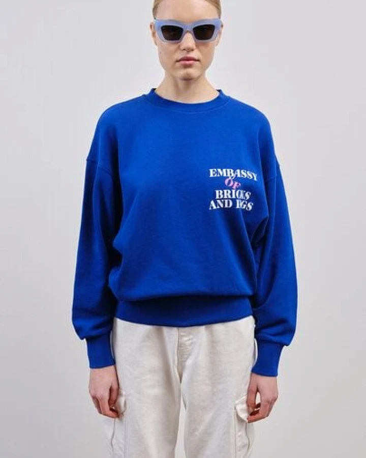 Embassy of Bricks and Logs Pullover EMBATWING Crewneck