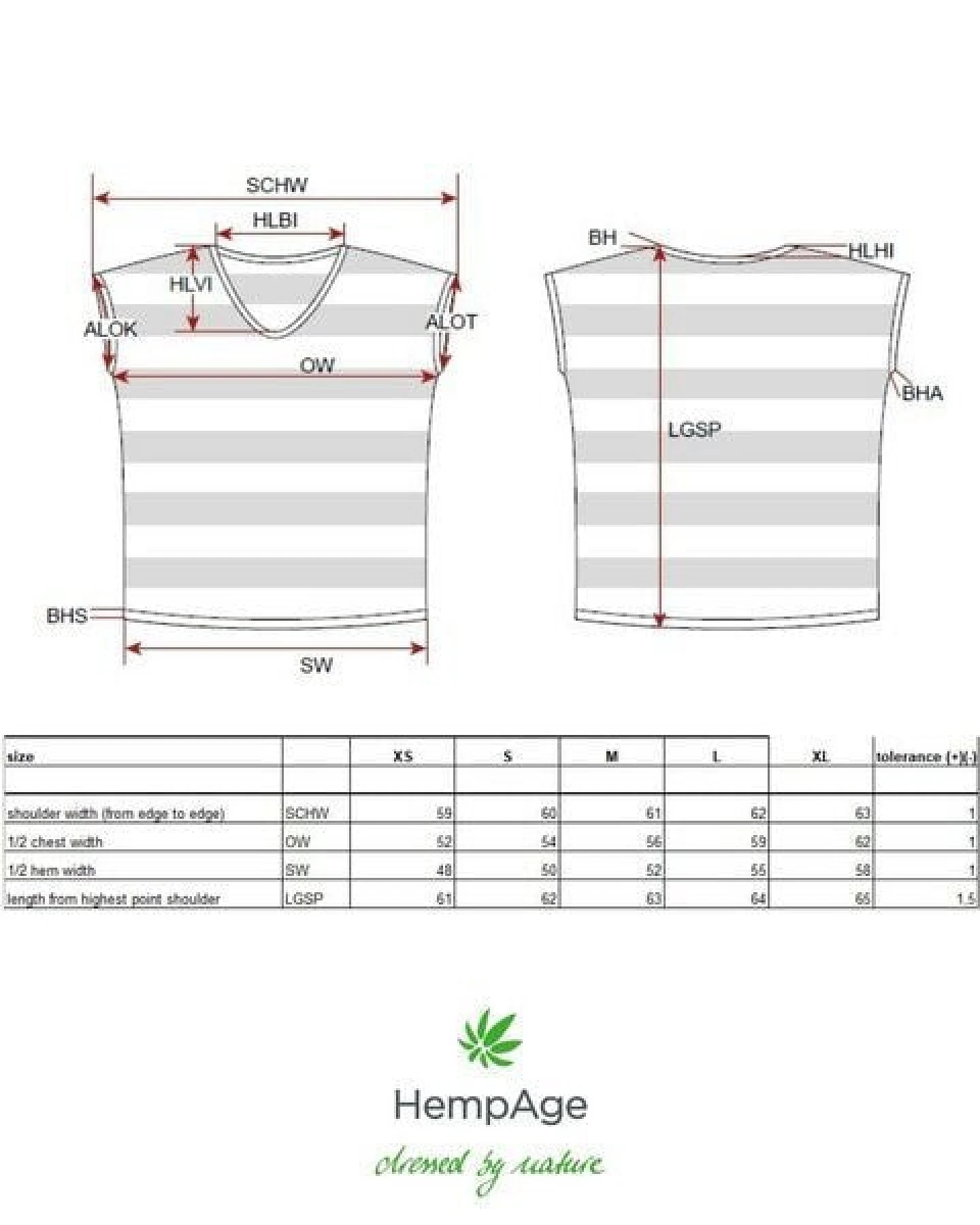 Hempage Damen Strick T-Shirt 100% Hanf – Ansicht 3