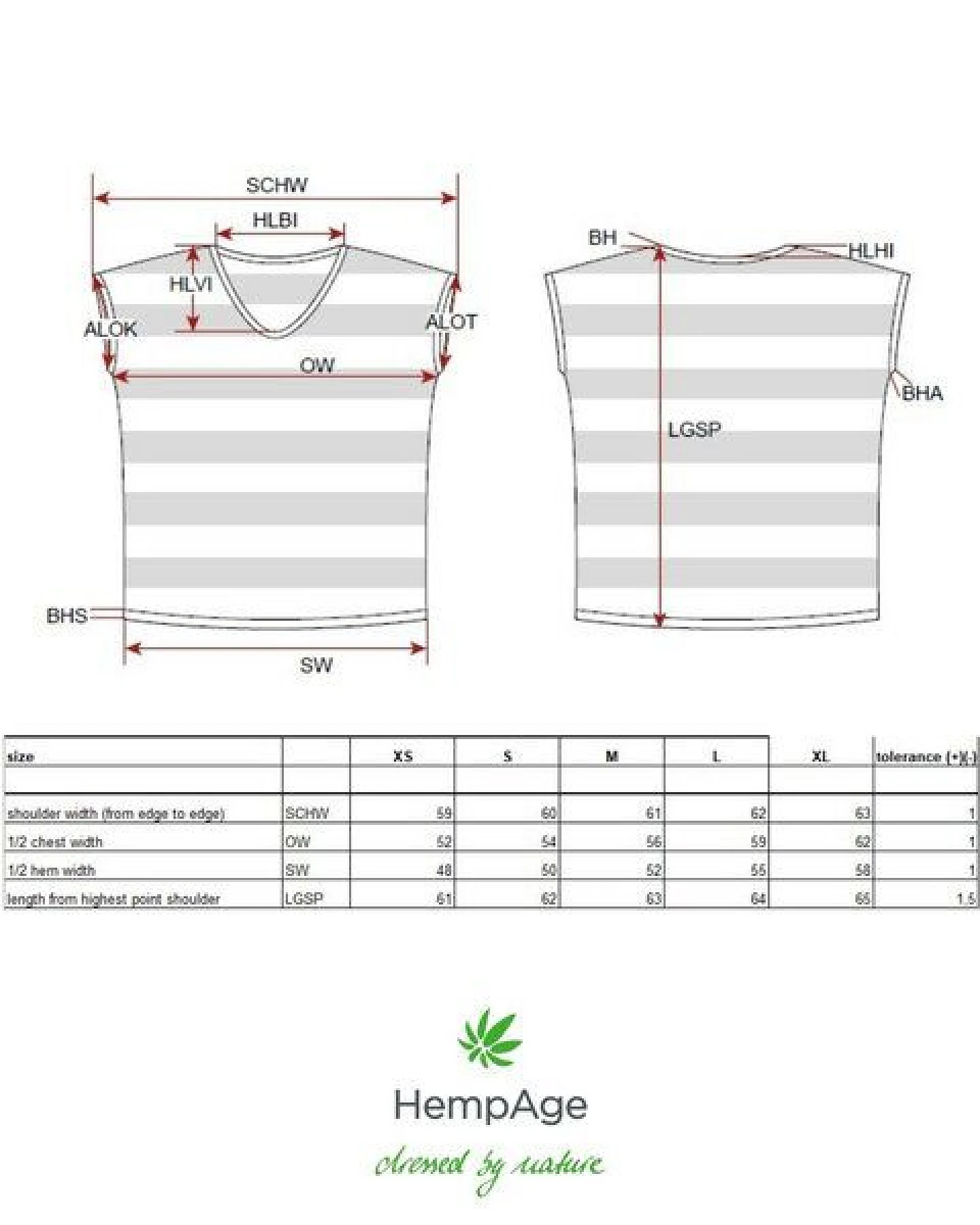 Hempage Damen Strick T-Shirt 100% Hanf – Ansicht 3