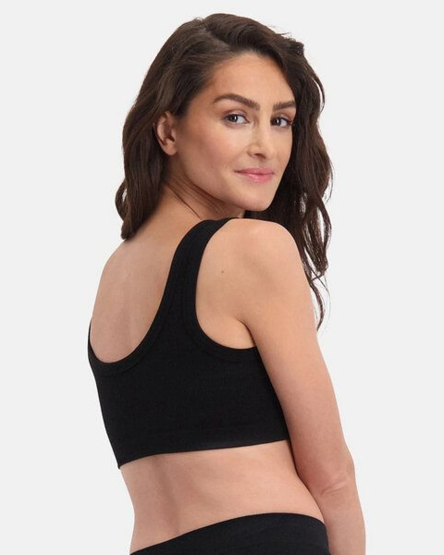 Bamboo Basics Nahtloser Rippen-BH RUBY mit Bambusviskose ( 2er Pack, schwarz) – Ansicht 2