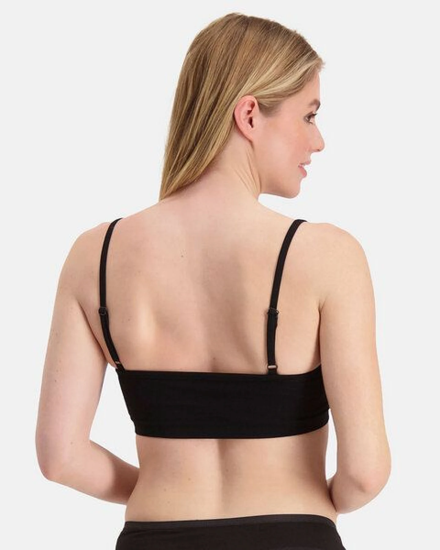 Bamboo Basics Nahtloser BH ELLE ( 2er Pack, schwarz) – Ansicht 3