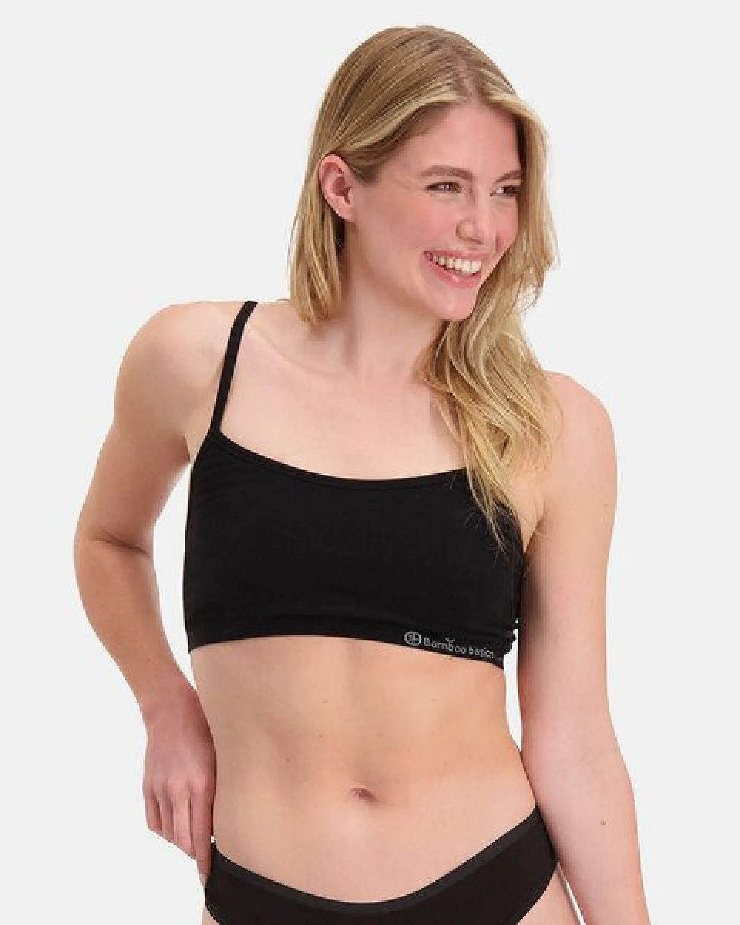 Bamboo Basics Nahtloser BH ELLE ( 2er Pack, schwarz) – Ansicht 2