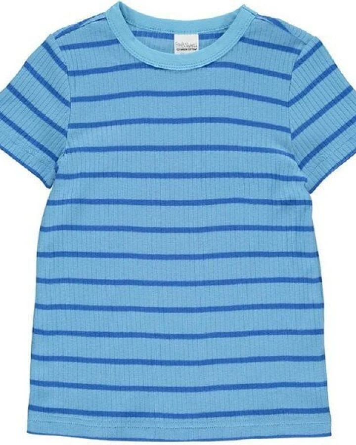 Fred's World by Green Cotton "Green Cotton" Kurzam - Rippen-Shirt Streifen