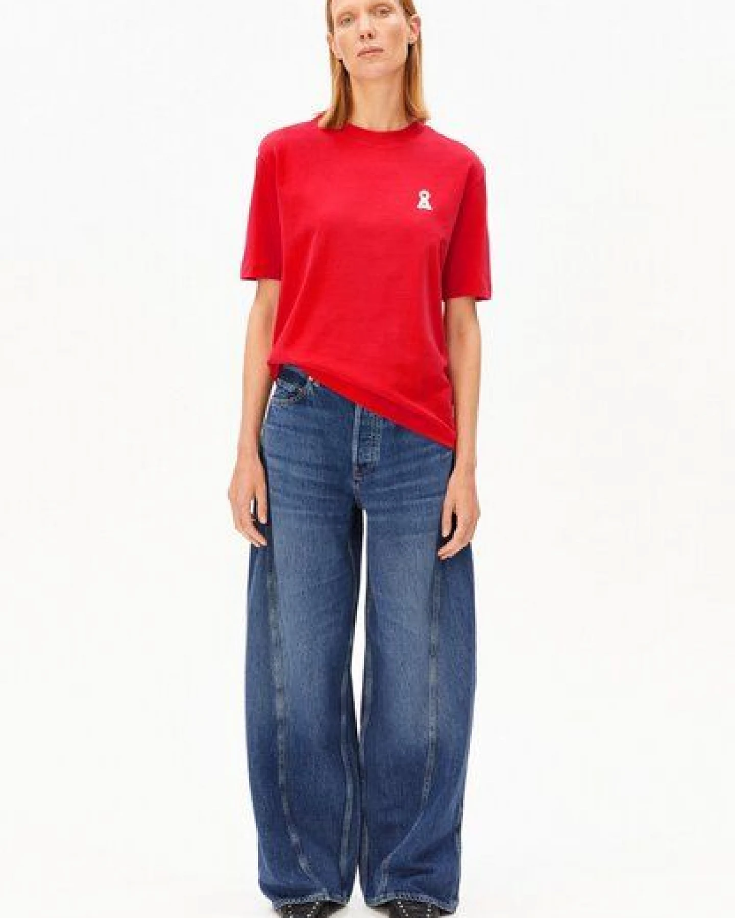 ARMEDANGELS ICONIC Å TARJAA Damen Heavyweight T-Shirt aus recyceltem Baumwoll Mix – Ansicht 4