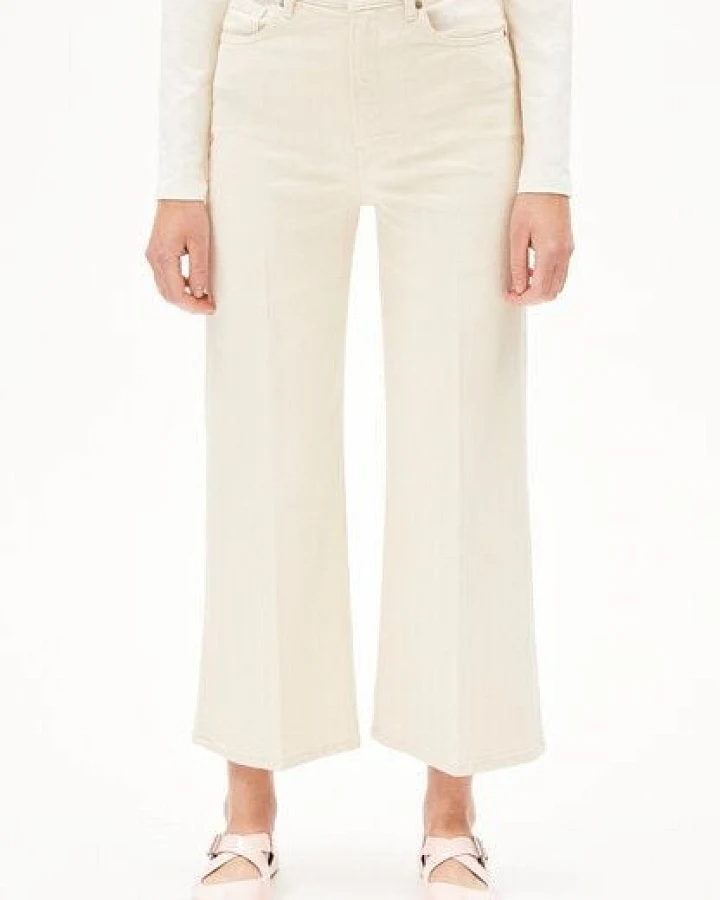 Produktseite: ARMEDANGELS MURLIAA CROPPED Damen Wide Jeans recycelte Baumwolle Comfort-Stretch