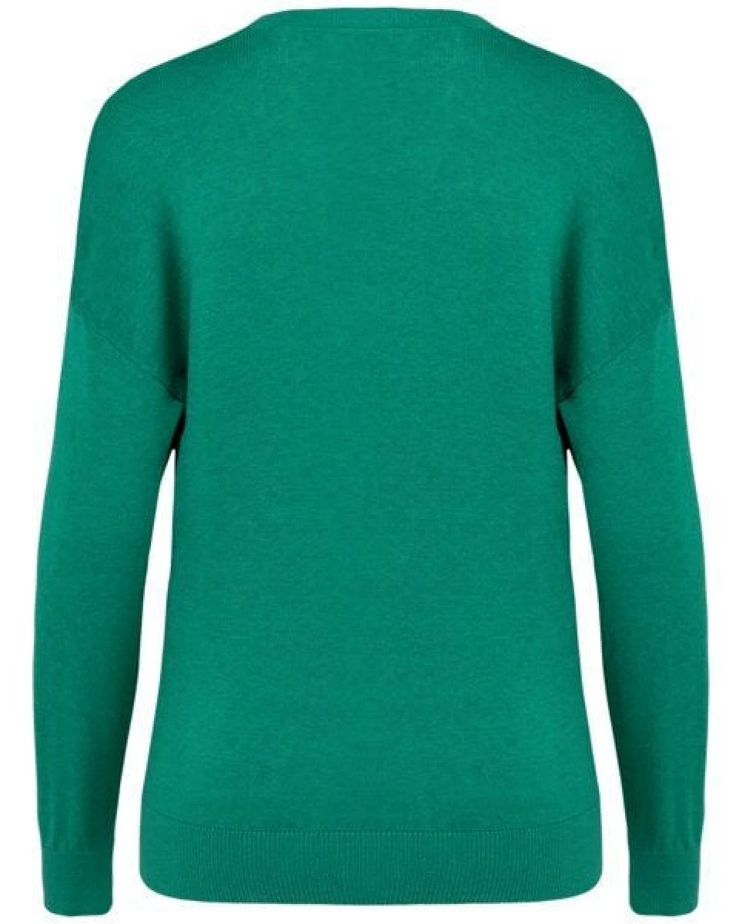 Greenspired Umweltfreundlicher Damenpullover mit V-Ausschnitt aus Lyocell 280g/m² – Ansicht 2