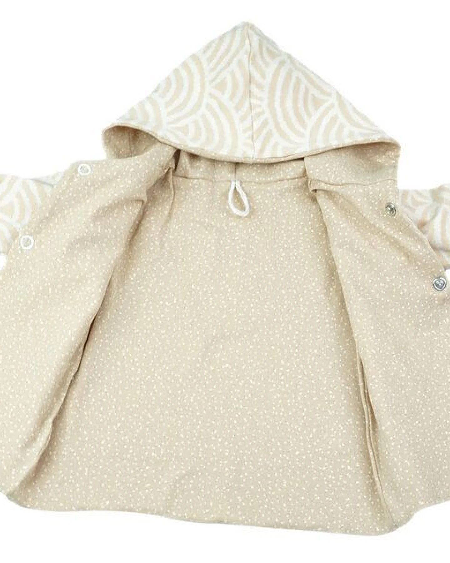 Sternchenwolke BIO Jacke "Jacquard Macadamia" – Ansicht 3