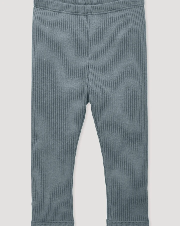 hessnatur Baby Hose aus Bio-Baumwolle mit Bio-Merinowolle - blau - Größe 50/56