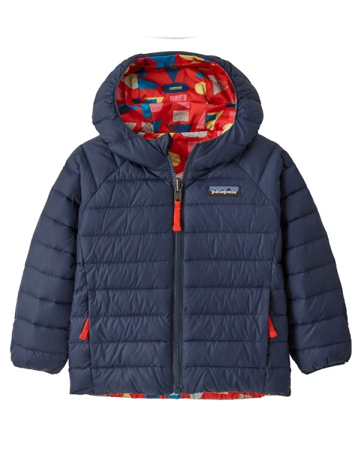 Patagonia - Baby's Reversible Down Sweater Hoody - Daunenjacke Gr 3-6 Months blau