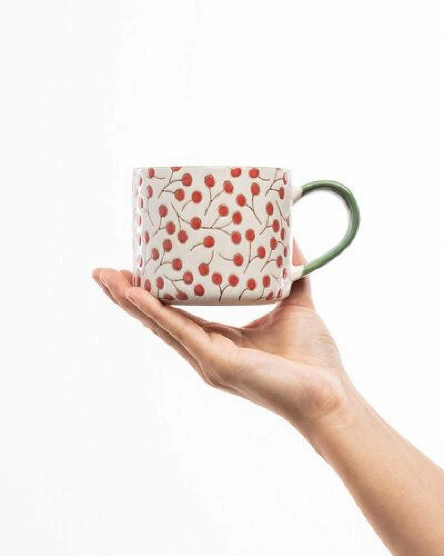 TRANQUILLO Tasse VINTAGE GARDEN aus Steinzeug, 400 ml (POR768, POR769, POR770) – Ansicht 3