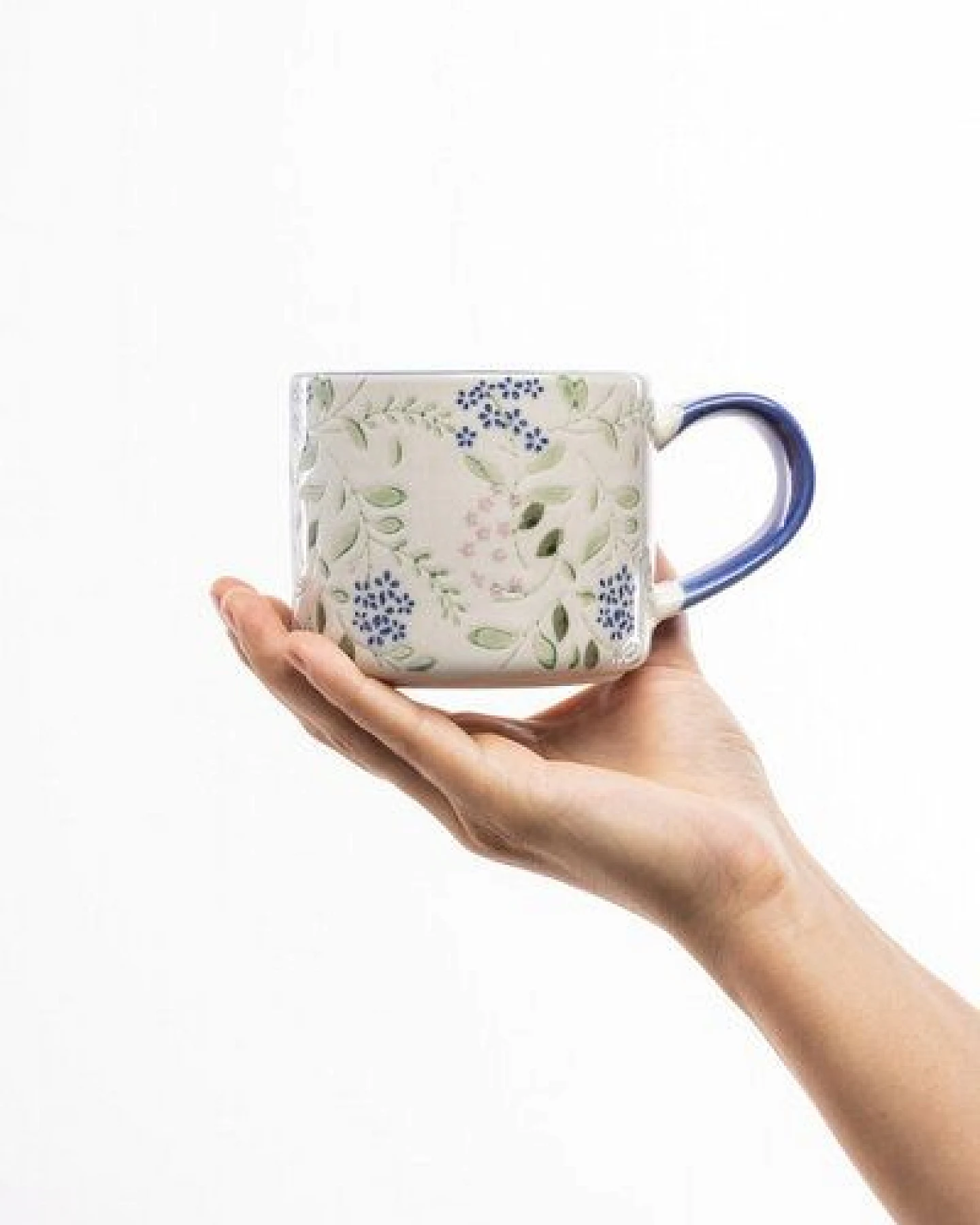 TRANQUILLO Tasse VINTAGE GARDEN aus Steinzeug, 400 ml (POR768, POR769, POR770) – Ansicht 3