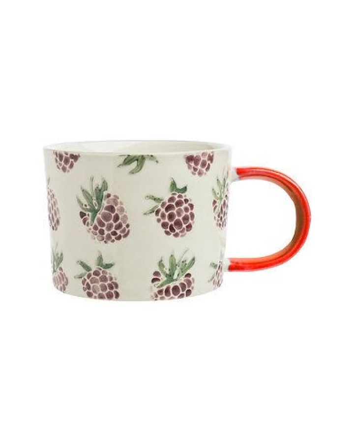 TRANQUILLO Tasse VINTAGE GARDEN Früchte aus Steinzeug, 300 ml (POR771, POR772, POR773)