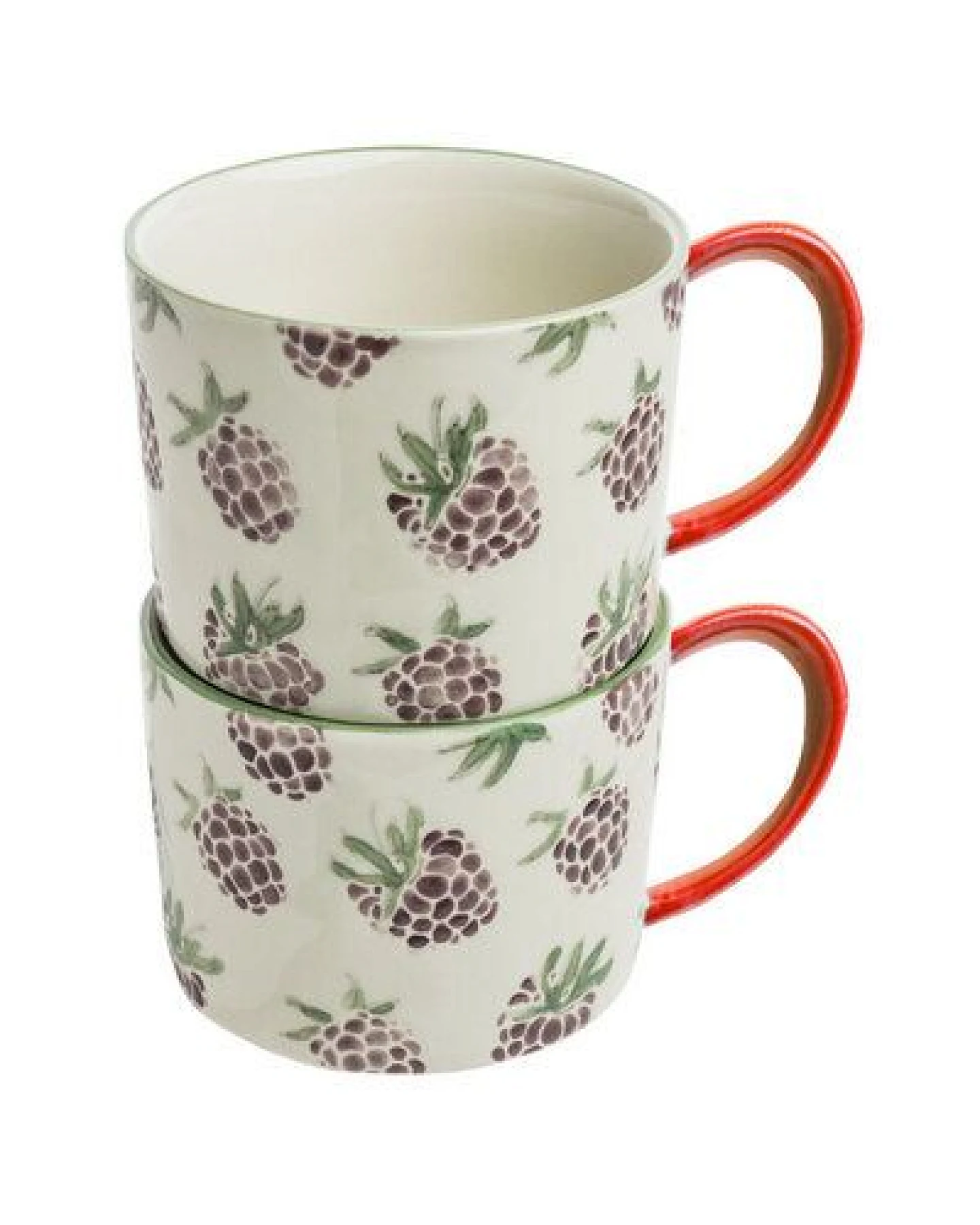 TRANQUILLO Tasse VINTAGE GARDEN Früchte aus Steinzeug, 300 ml (POR771, POR772, POR773) – Ansicht 3